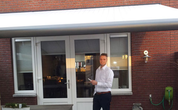 Zonwering bij Fam. Zinnemers
